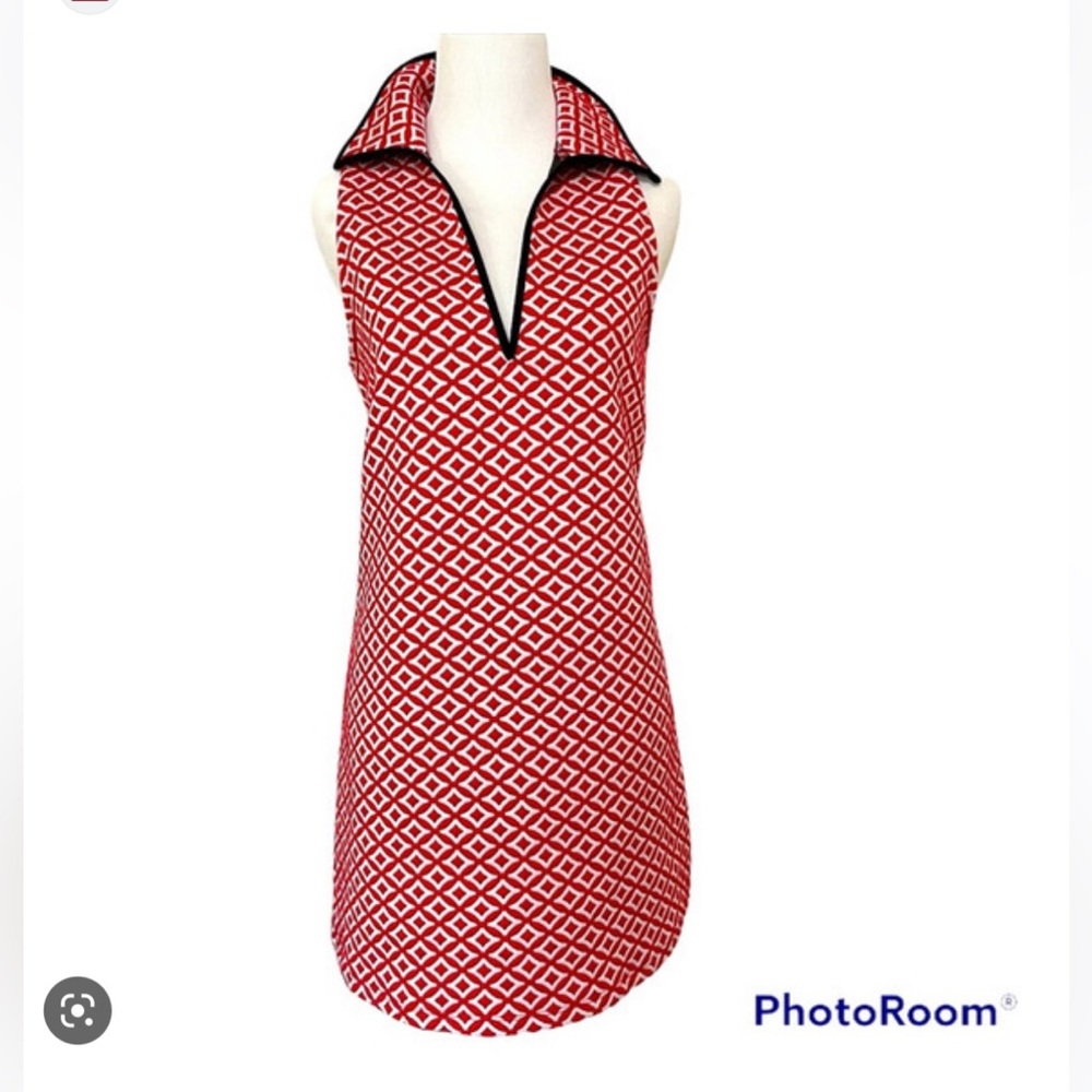 ZARA JACQUARD SLEEVELESS COLLARED DRESS - Picture 2 of 3